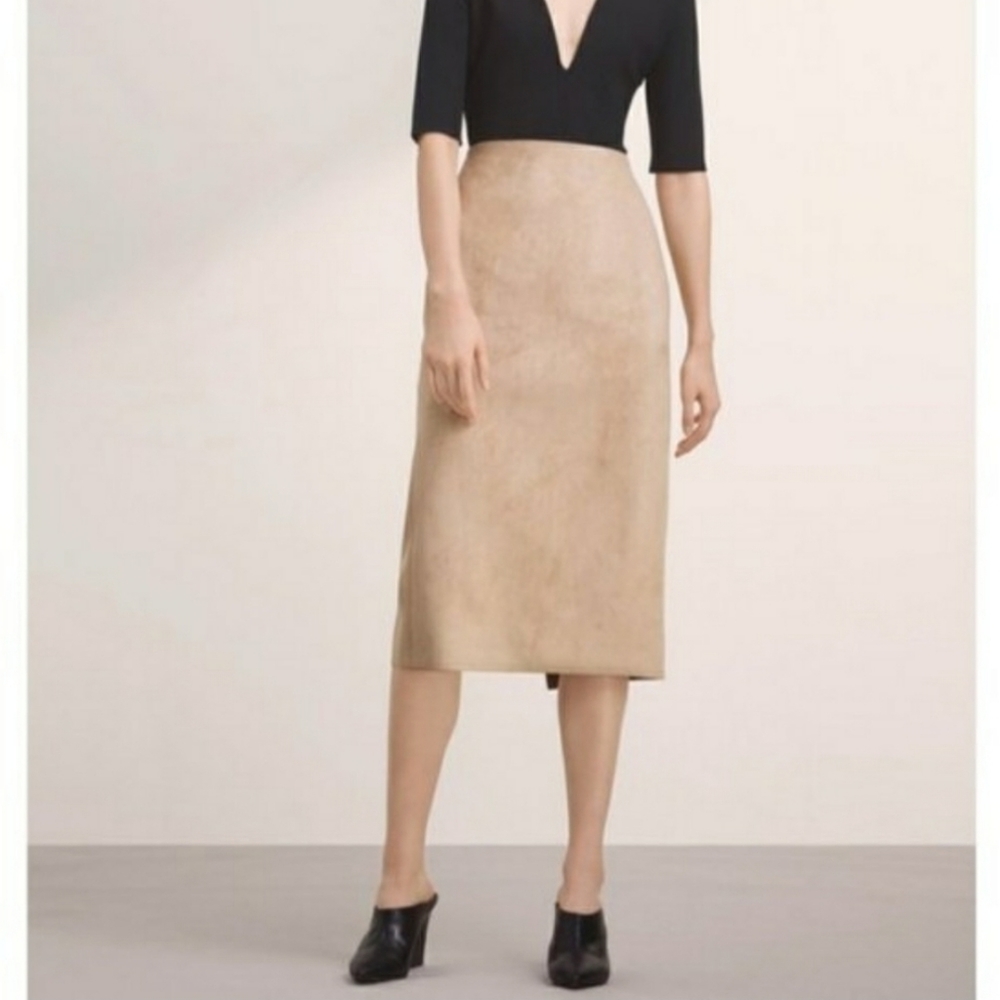 Babaton Suede Pencil Skirt